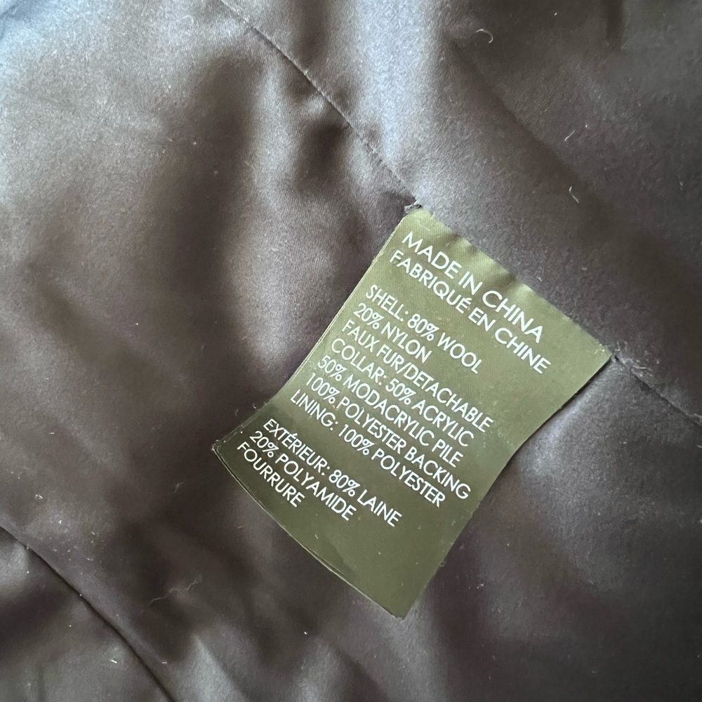 Club Monaco Navy Wool Coat - Picture 7 of 7